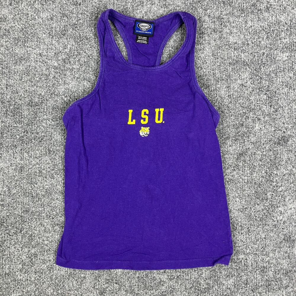 Concepts Sport Tank Womens M Purple LSU Racerback College‎ Sleeveless Shirt